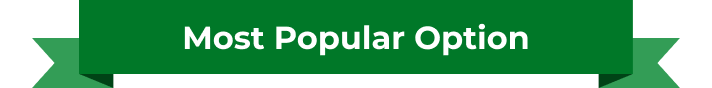 Ribbon written with most popular option