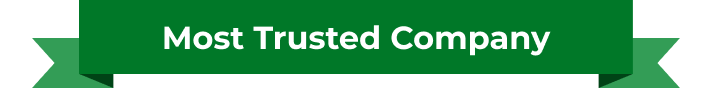 Ribbon written with most trusted company