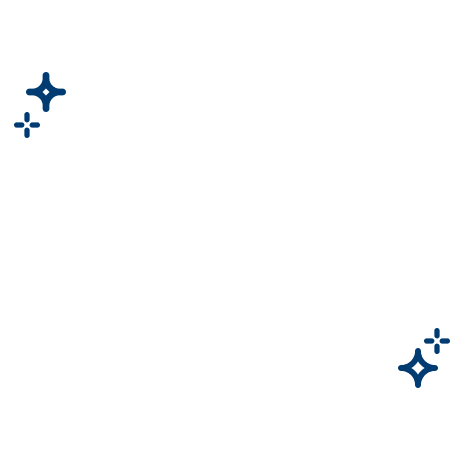 Testimonial in white round circle